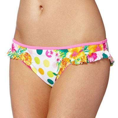 Floozie by Frost French Pink tropicana spot bikini bottoms